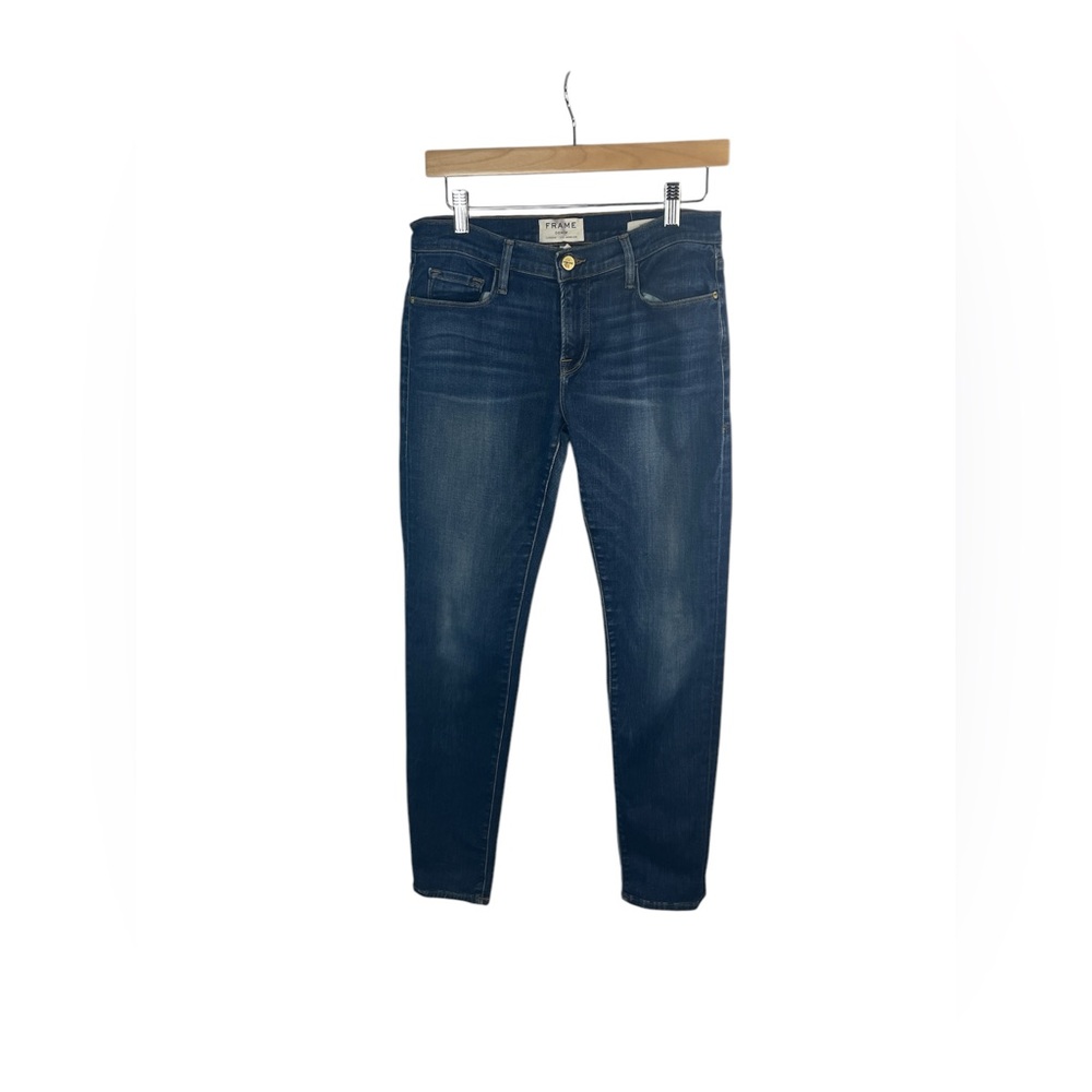 Frame denim Le Garçon woman dark wash skinny‎ ankle jeans size 25